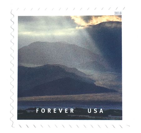 100 Grey Mountain Forever Stamp Neutral Mountain Landscape Forever Stamps for Mailing